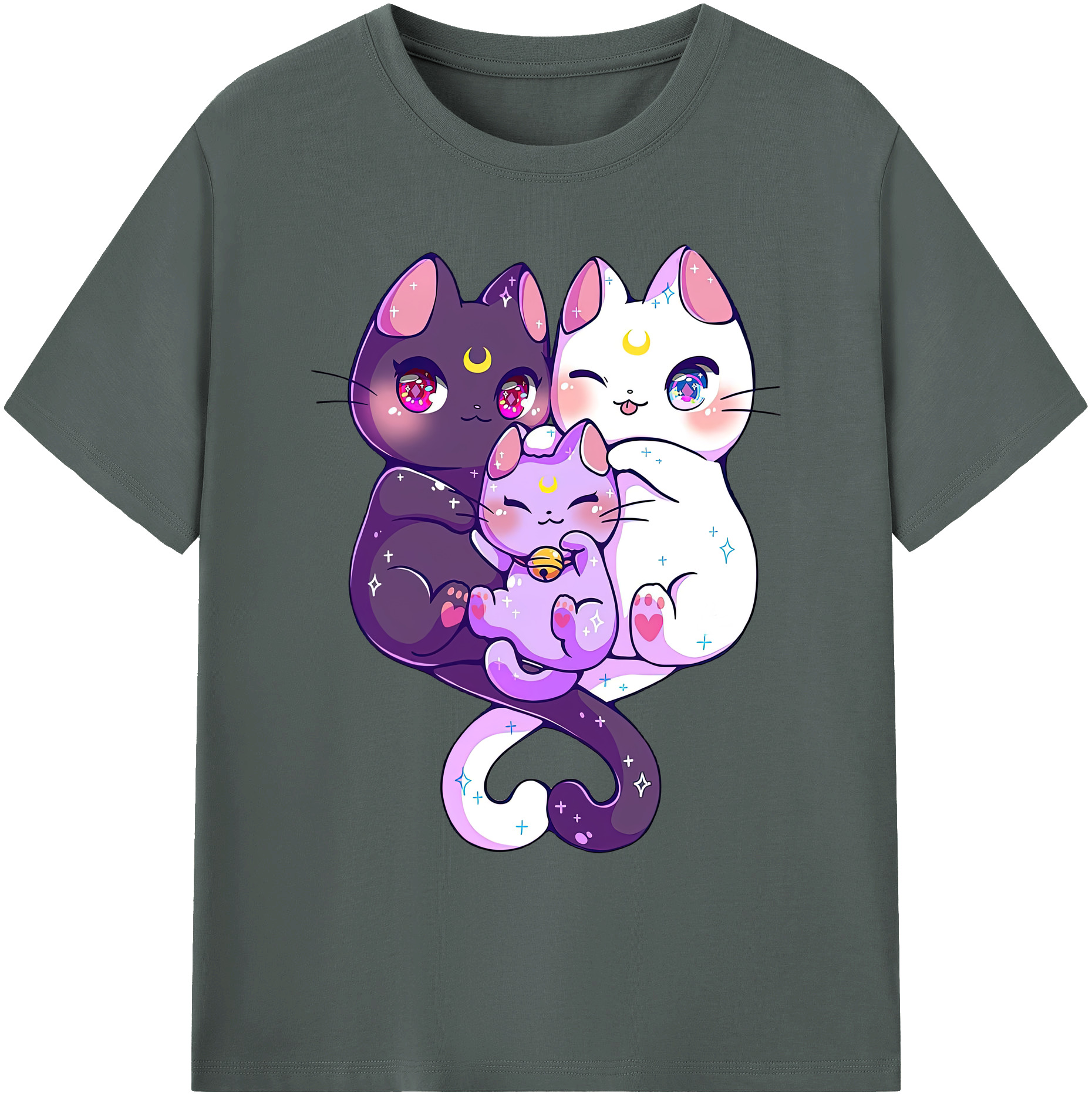 （画像用） 美少女戦士セーラームーン Sailor Moon 綿100％ メンズ半袖Tシャツ｜肌触りやわらか＆通気性